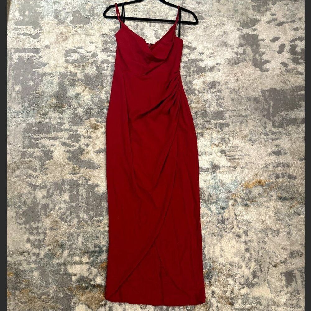 Forever New Evening Gown Special Occasion Red Layered Dress Size US 2 AU 6 EU 34